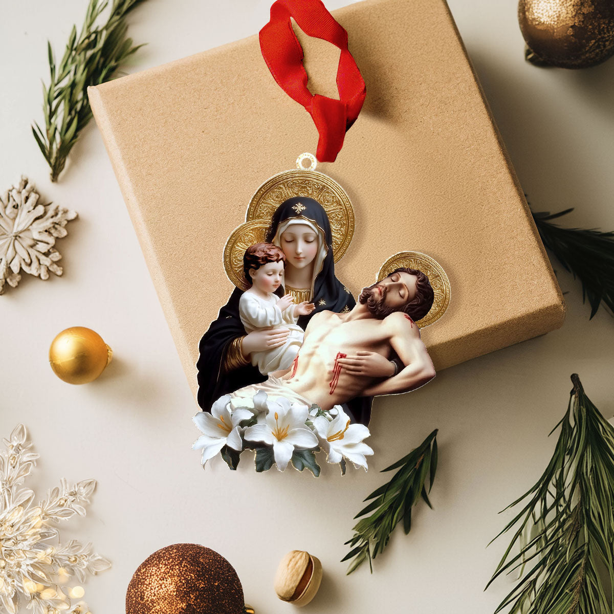 Bestchoo 2D Acrylic Ornament - Divine Embrace