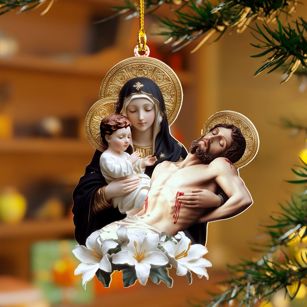 Bestchoo 2D Acrylic Ornament - Divine Embrace