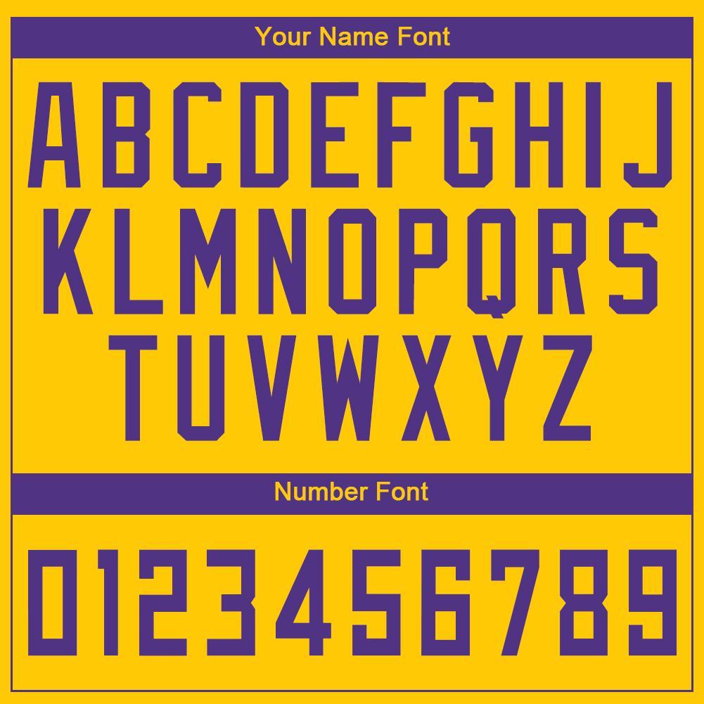 Custom Gold Purple Round Neck Basketball Uniform Jersey