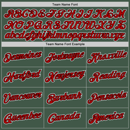 Custom Stitched Green Red-Black Sports Pullover Sweatshirt Hoodie