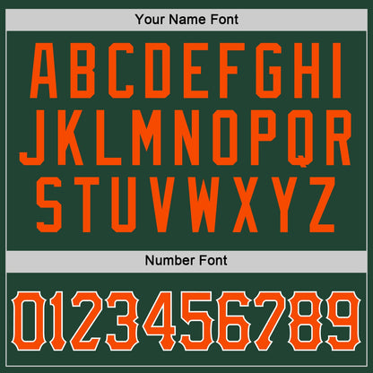Custom Green Orange-White Performance T-Shirt