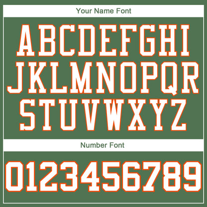 Custom Stitched Green White-Orange 3D Pattern Design Sports Pullover Sweatshirt Hoodie