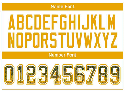 Custom Green Gold-White Drift Fashion Football Jersey