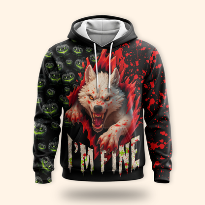 Halloween Terror Wolf shirt, Custom Choo