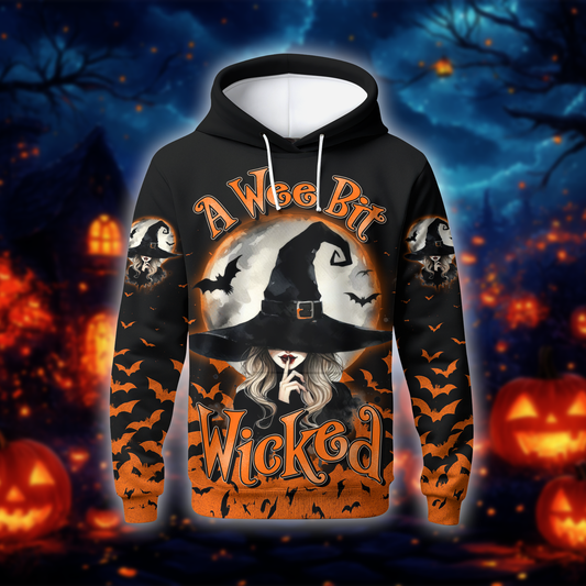 "A Wee Bit Wicked" Halloween Witch 3D Shirt