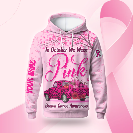 "In October We Wear Pink" Custom shirt
