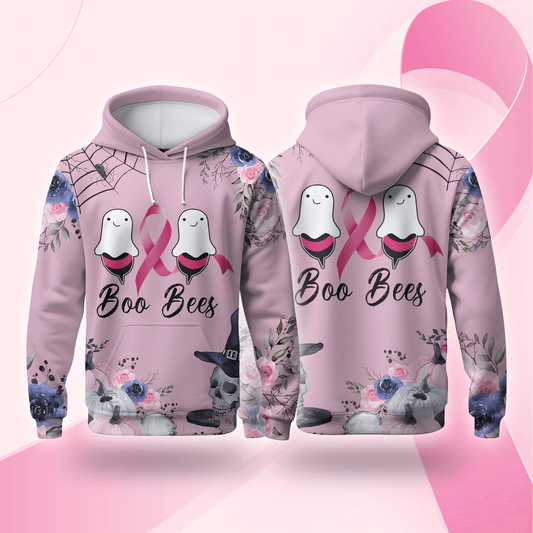 "Boo Bees" Ghost Halloween Awareness - Breast Cancer Awareness shirt