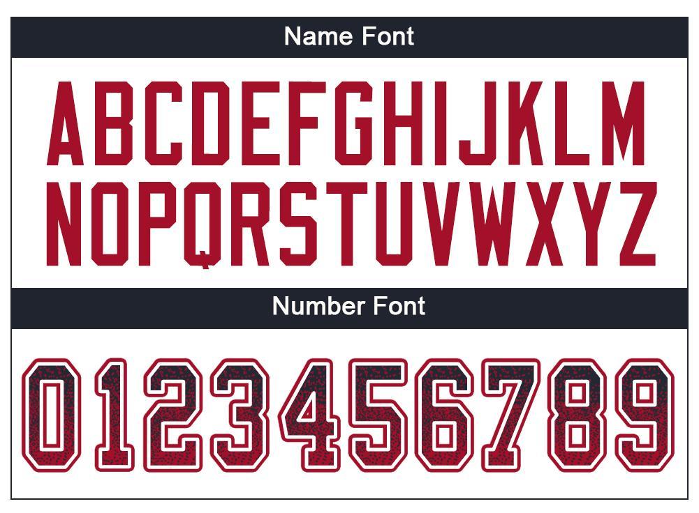 Custom Navy Red-White Drift Fashion Football Jersey