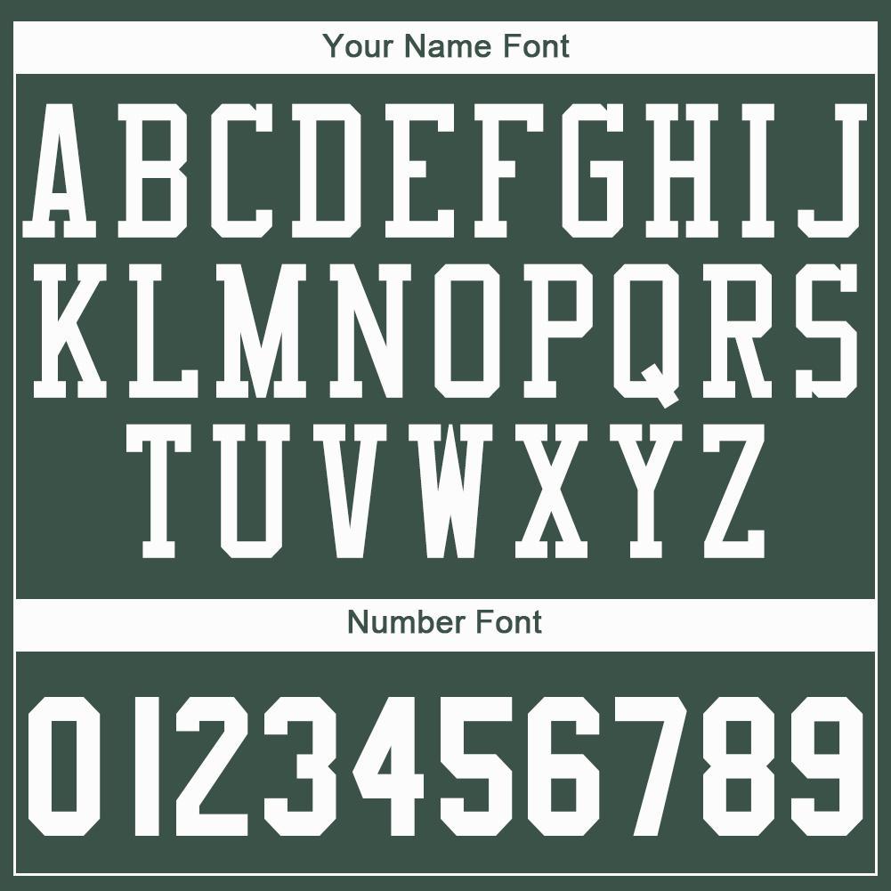 Custom Hunter Green White Round Neck Basketball Jersey