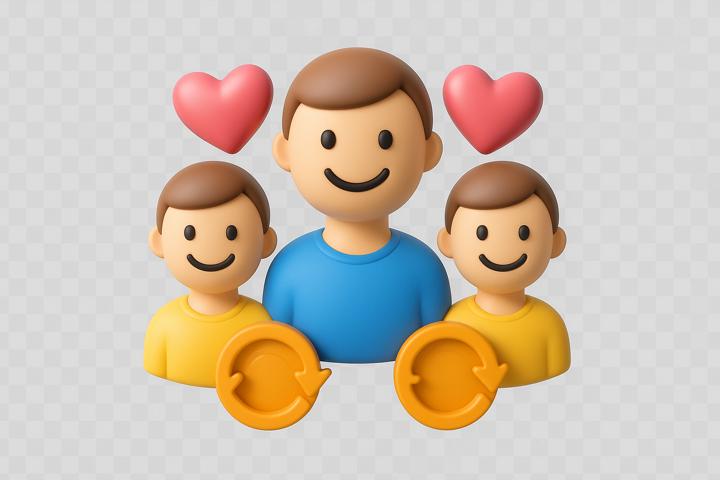 Icon khách hàng trung thành 3D