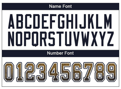 Custom Old Gold Navy-White Drift Fashion Football Jersey