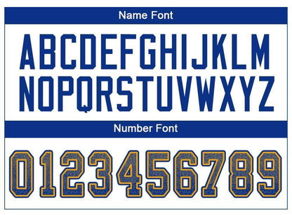 Custom Gray Royal-Gold Drift Fashion Football Jersey