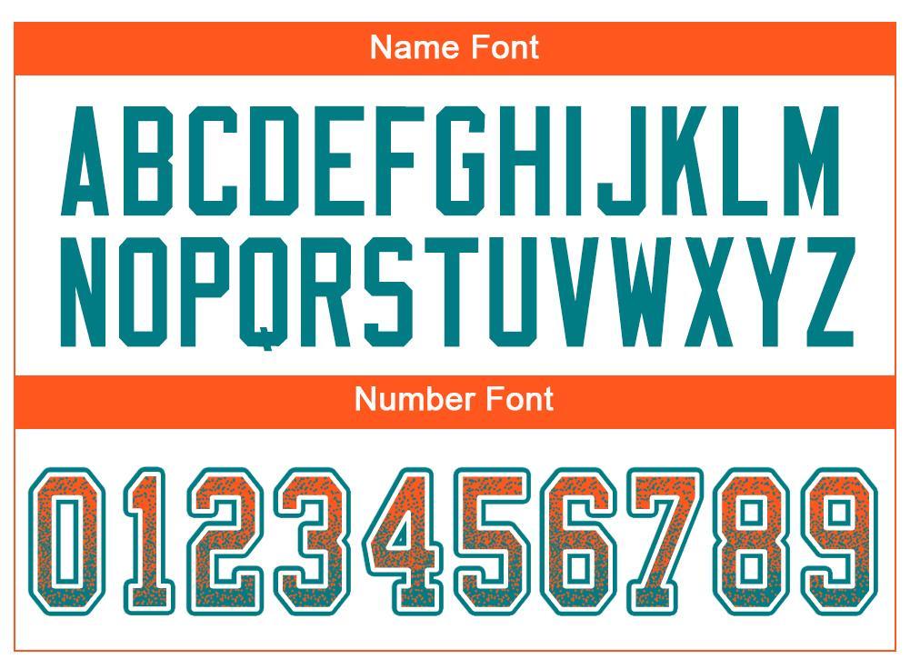 Custom Orange Aqua-White Drift Fashion Football Jersey