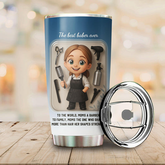 Baber Mom Mother's Day Gift - Custom Chibi Photo & Name – Personalized 20oz Tumbler - Custom Choo