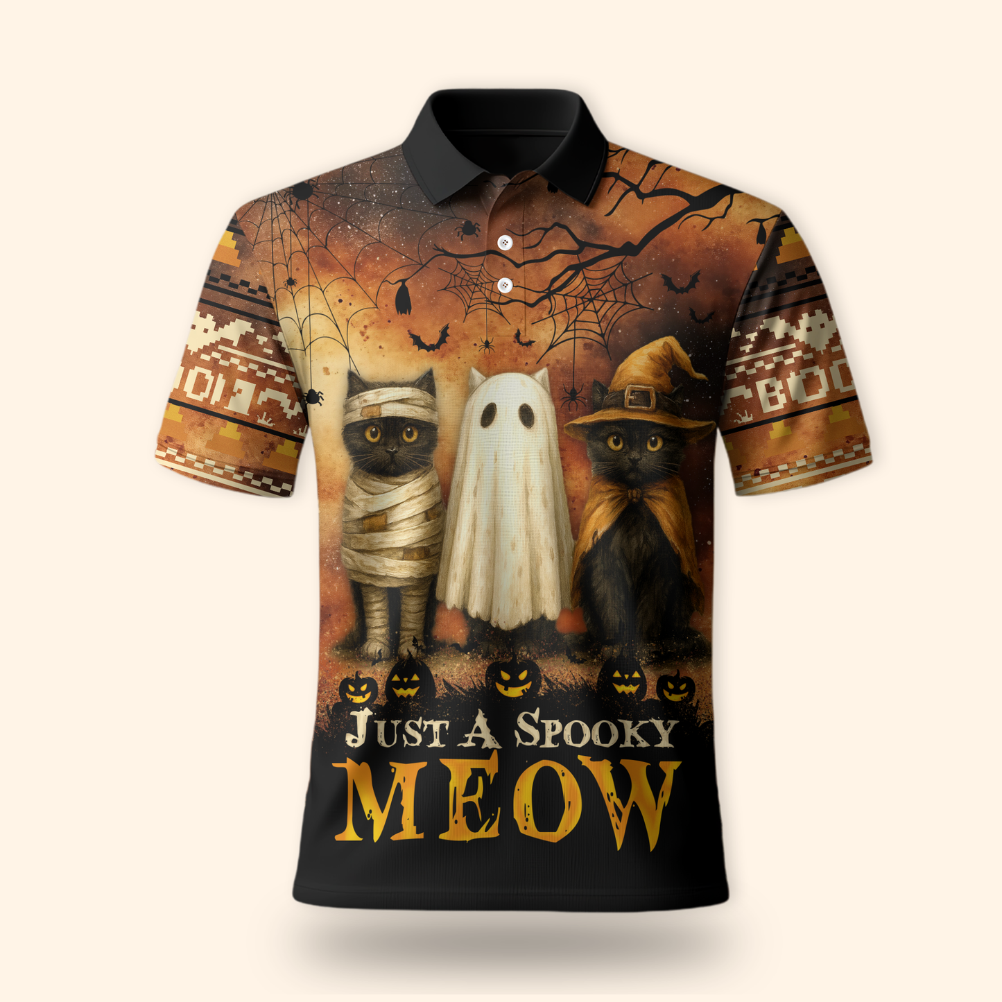 "Just a Spooky Meow" Cat Trio Shirt