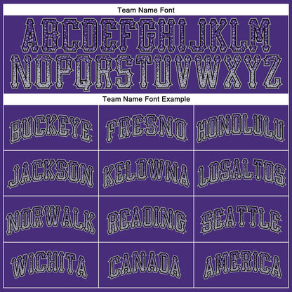 Custom Purple Gray-Black Authentic Drift Fashion Baseball Jersey