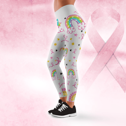 Dear Cancer, You Pick The Wrong Bitch -  Combo Legging Breast Cancer Awareness