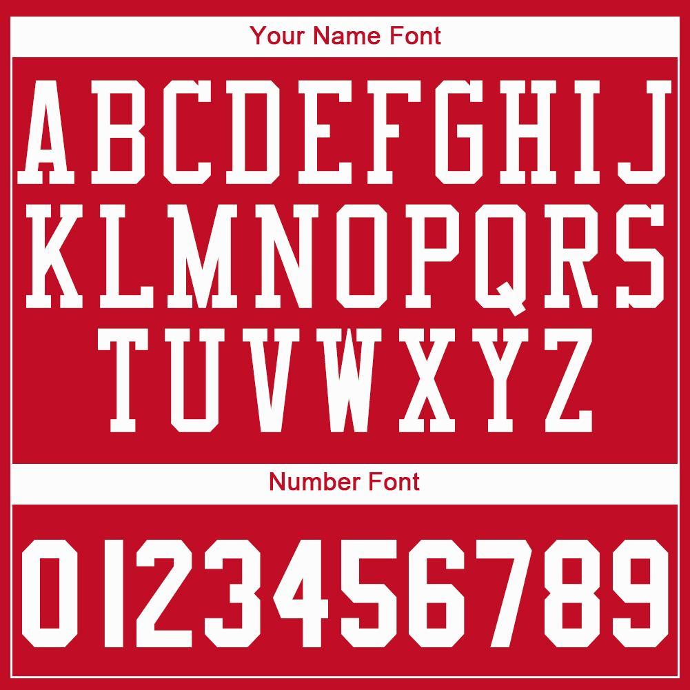 Custom Red White Round Neck Basketball Jersey