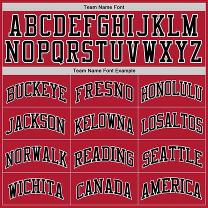 Custom Stitched Red Black-White Sports Pullover Sweatshirt Hoodie