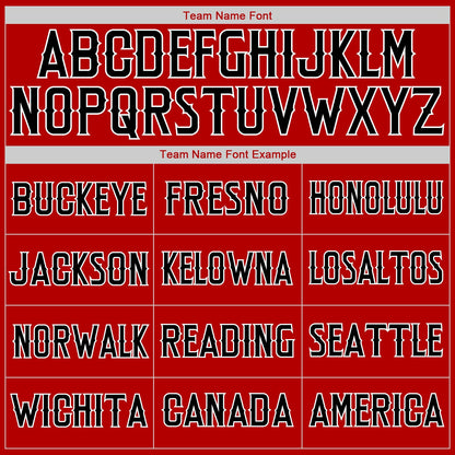 Custom Red Black-White Authentic American Flag Fashion Baseball Jersey