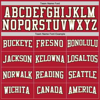 Custom Stitched Red White-Old Gold Sports Pullover Sweatshirt Hoodie