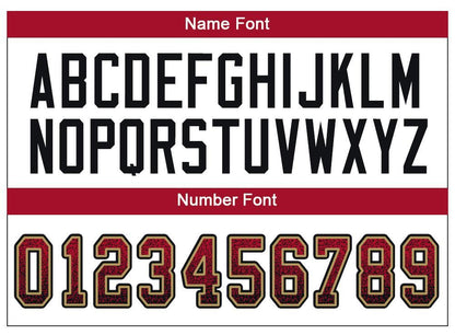 Custom Red Black-Old Gold Drift Fashion Football Jersey