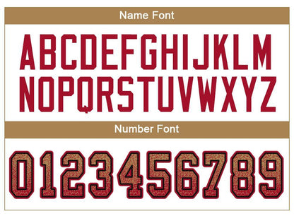 Custom Old Gold Red-Black Drift Fashion Football Jersey