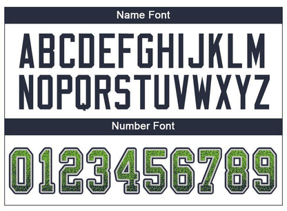Custom Neon Green Navy-Gray Drift Fashion Football Jersey