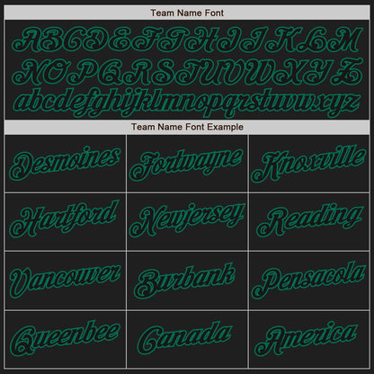 Custom White-Black Kelly Green Authentic Split Fashion Baseball Jersey
