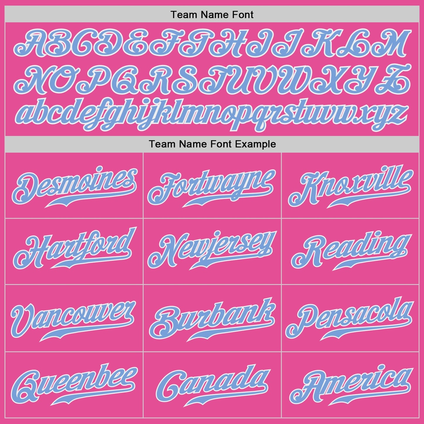 Custom Pink Light Blue-White Authentic Split Fashion Baseball Jersey