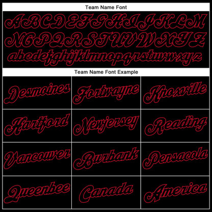 Custom White Black-Red Authentic Split Fashion Basketball Jersey
