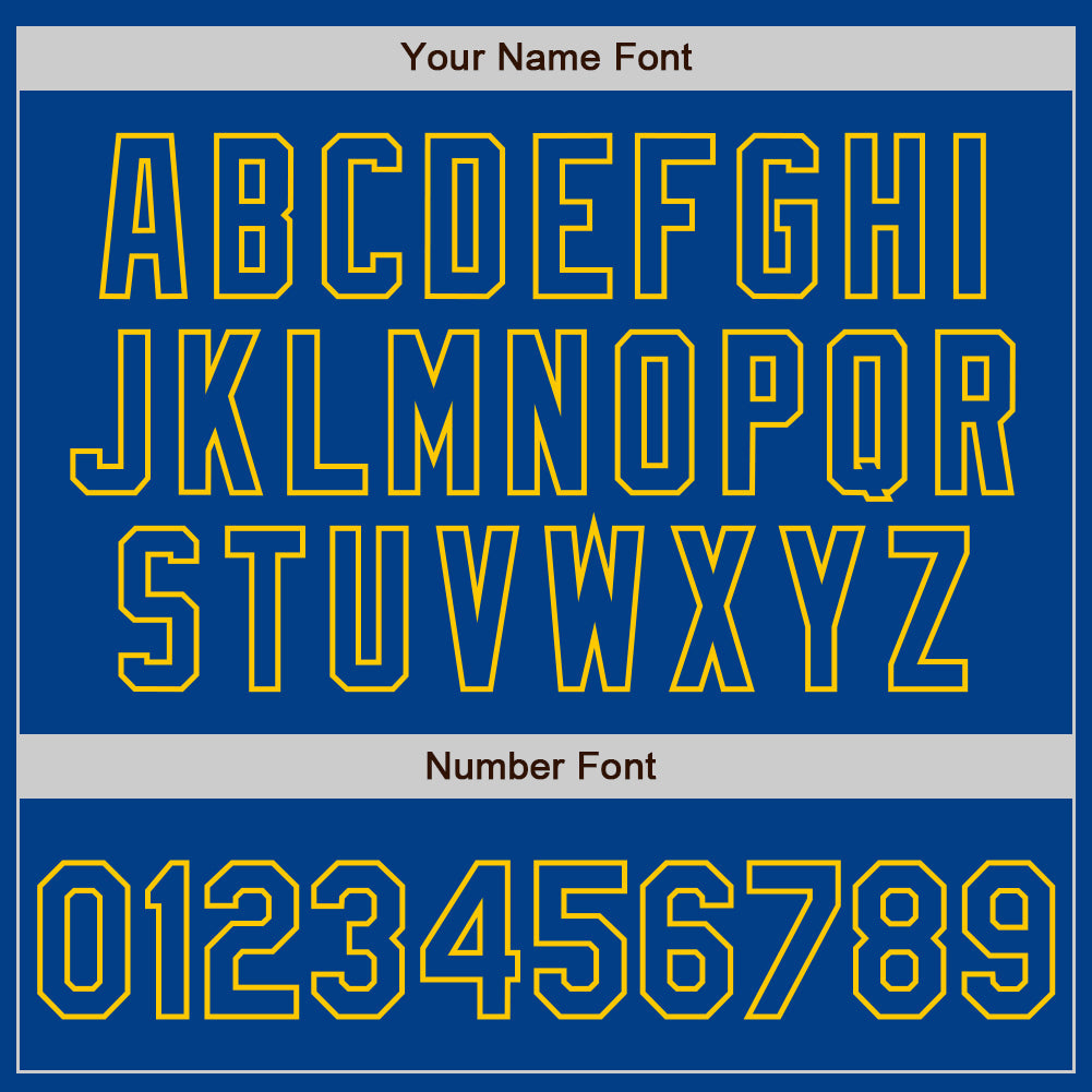 Custom White Royal-Gold Authentic Split Fashion Baseball Jersey