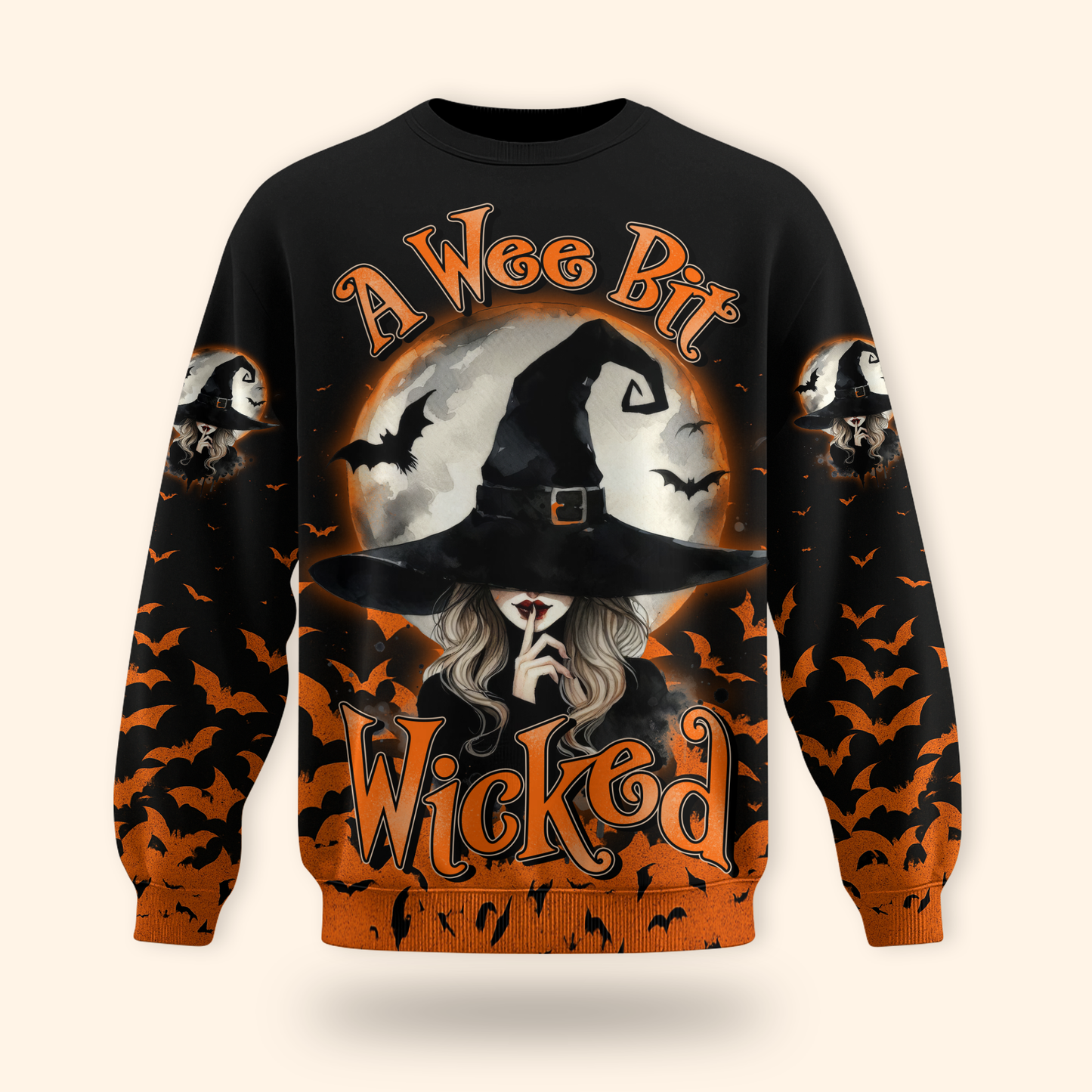 "A Wee Bit Wicked" Halloween Witch 3D Shirt