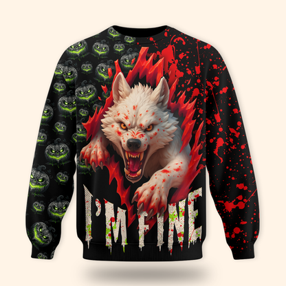 Halloween Terror Wolf shirt, Custom Choo
