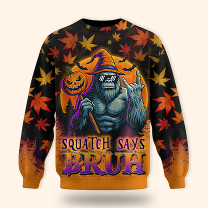 Bigfoot Witch Halloween Pumpkin shirt, Custom Choo