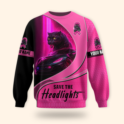Personalized Save The Headlight - Breast Cancer Awareness Shirt, Custom Choo