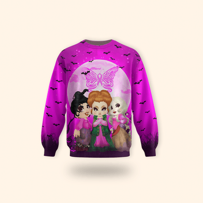 Witchy Trio Zip-Up - Breast Cancer Awareness Shirt