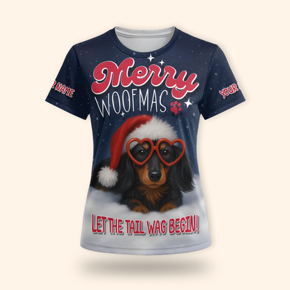 Merry Woofmas Hoodie – Cute Christmas Dog Zip Up for Pet Lovers
