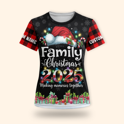 Family Christmas 2025 Hoodie – Making Memories Together, Matching Holiday Zip Up