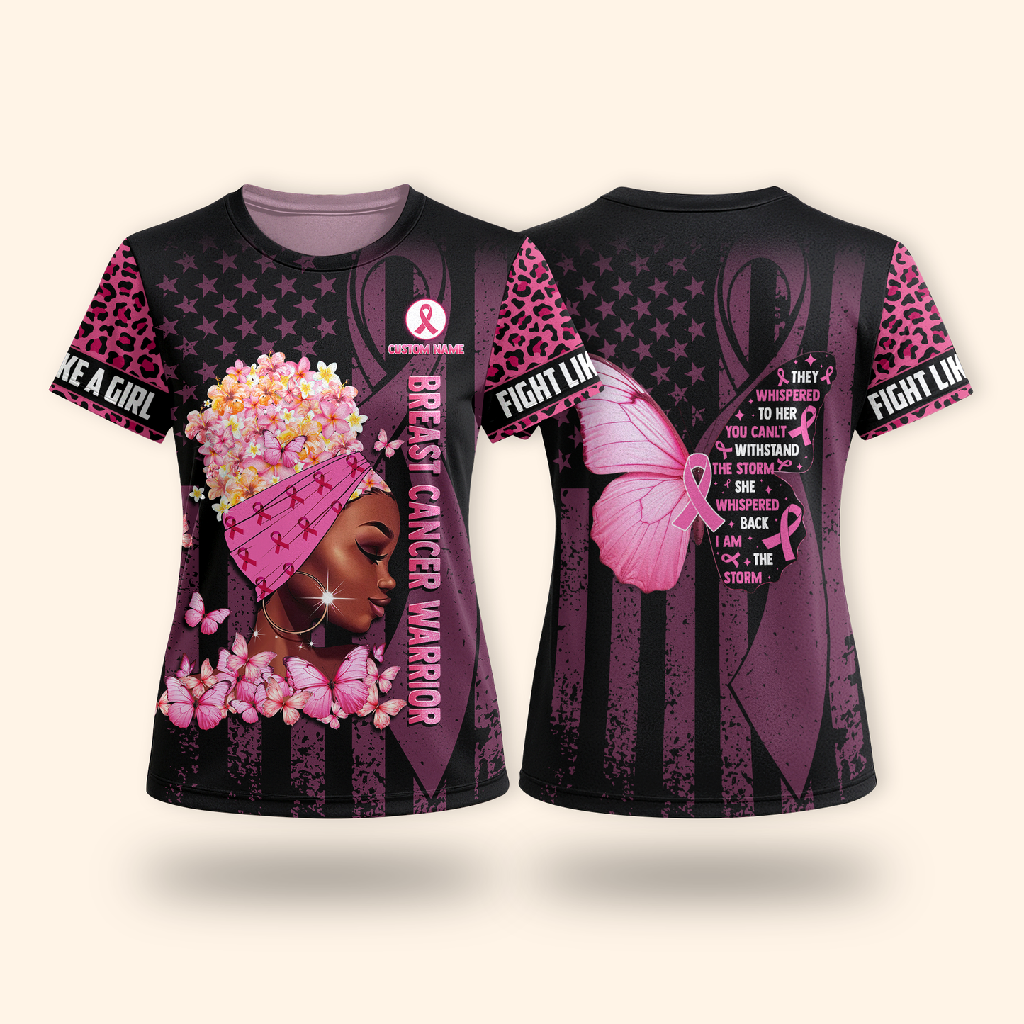 Fight Like A Girl - Survivor Breast Cancer Awareness Shirt