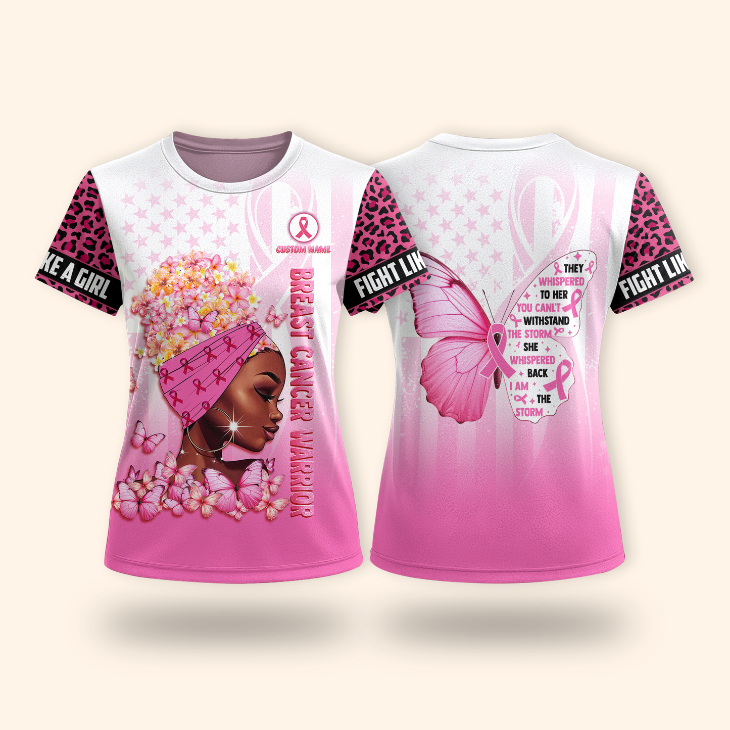 Breast Cancer Warrior Leopard - Survivor Breast Cancer Awareness Shirt