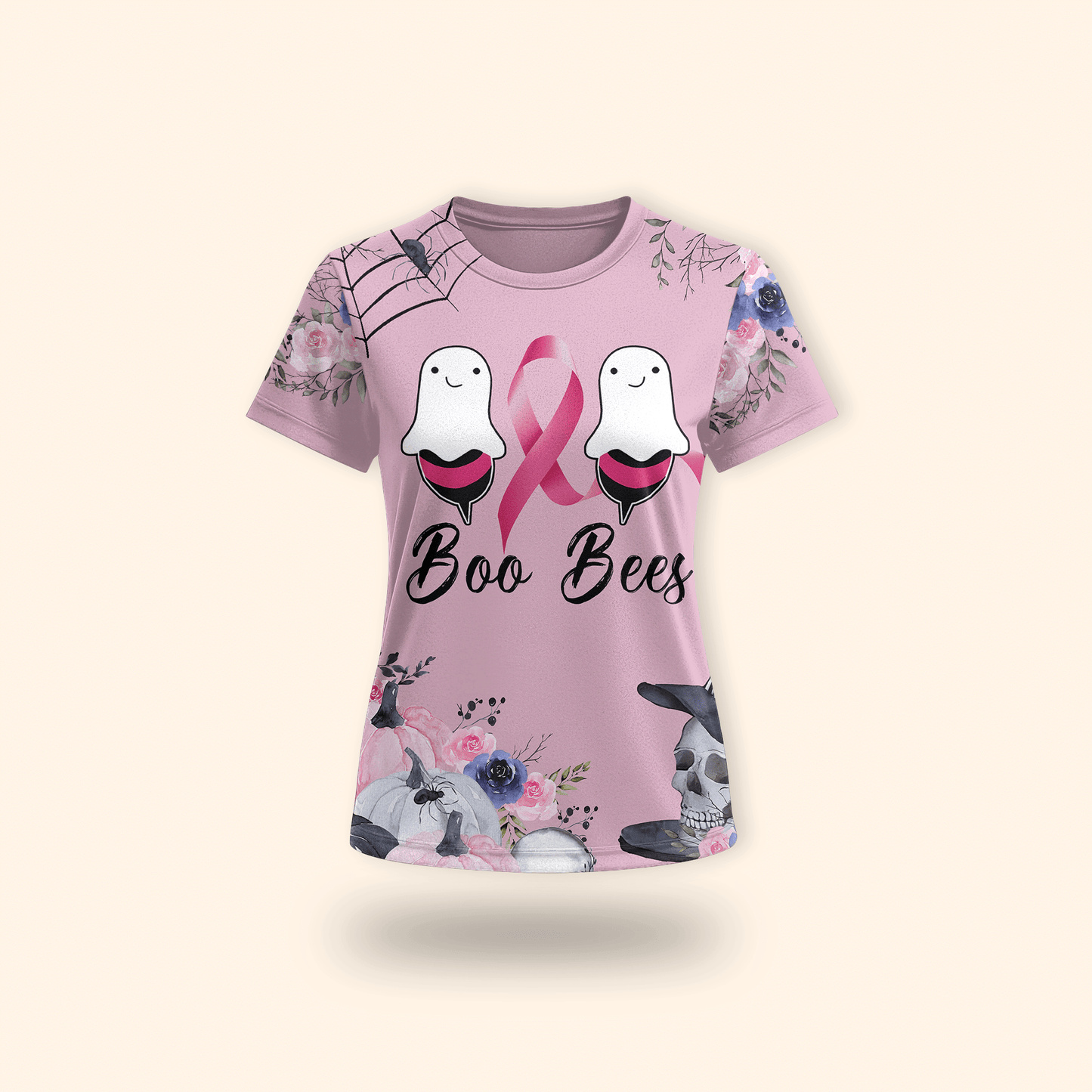 "Boo Bees" Ghost Halloween Awareness - Breast Cancer Awareness shirt