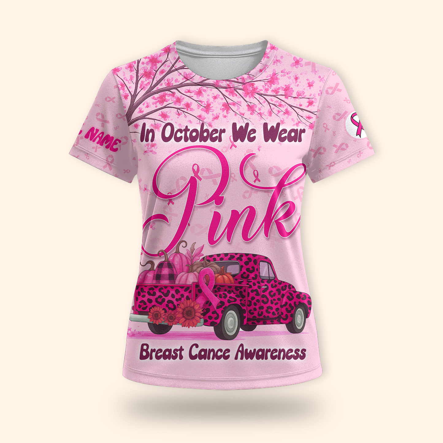 "In October We Wear Pink" Custom shirt