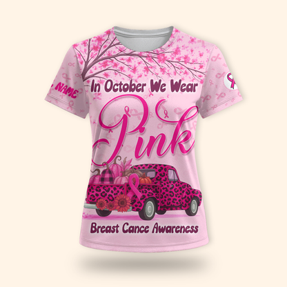 "In October We Wear Pink" Custom shirt