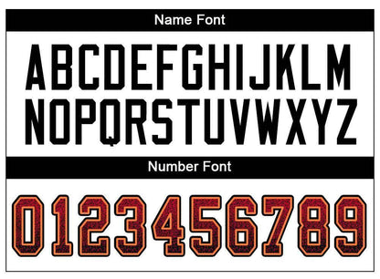 Custom Red Black-Orange Drift Fashion Football Jersey