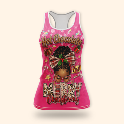 Hot Chocolate Merry Christmas Hoodie – Personalized Holiday Zip Up