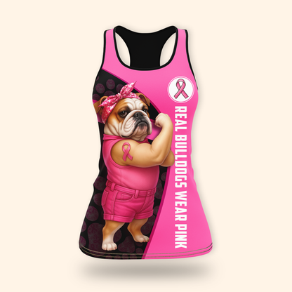 Personalized Real Bulldogs Wear Pink - Breast Cancer Awareness Shirt