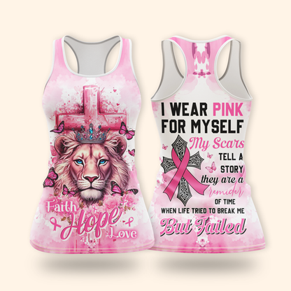"I Wear Pink For Myself" Empowerment Breast Cancer Awareness Shirt, Custom Choo
