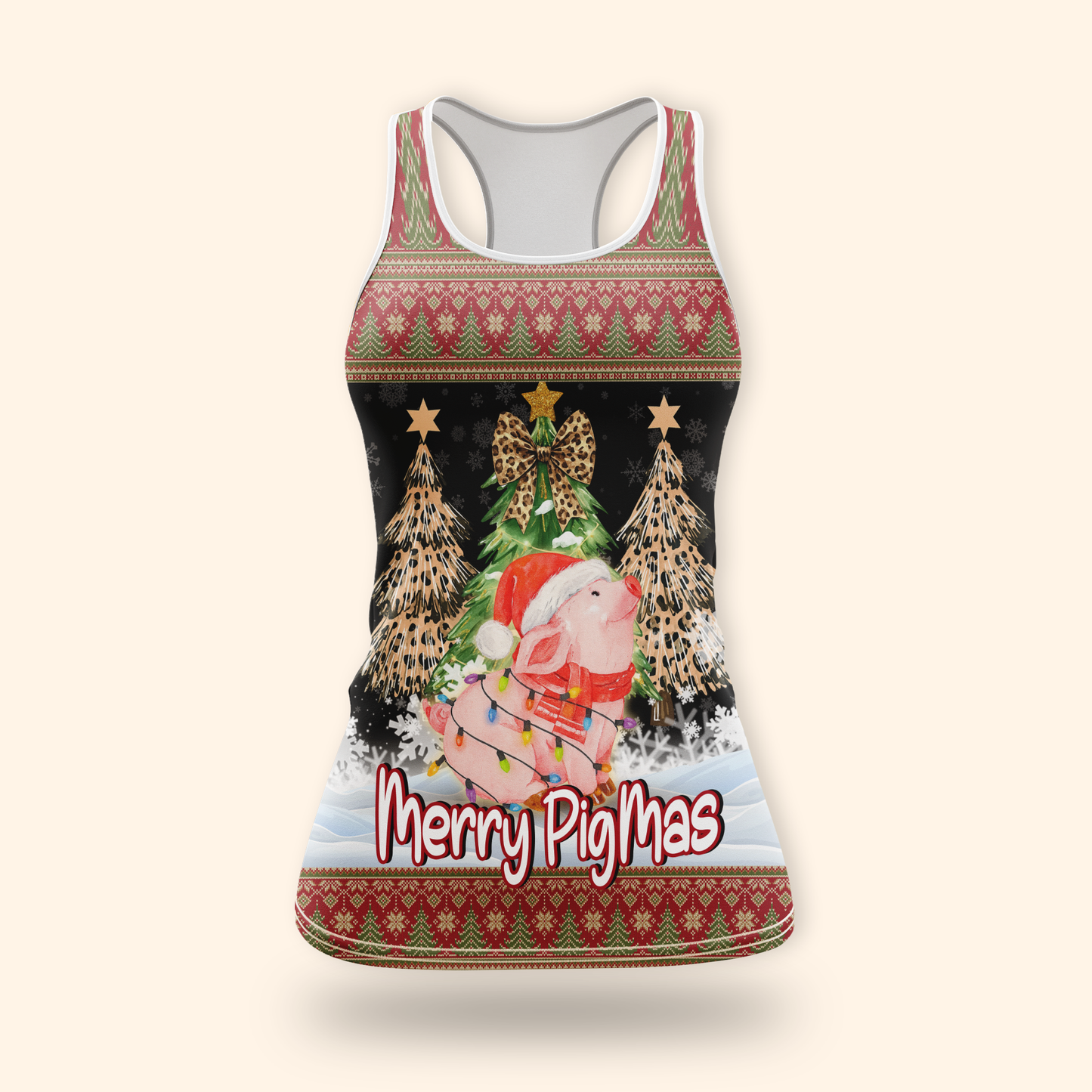 Merry PigMas Hoodie – Cute Pig Christmas Zip Up, Custom Name Funny Holiday Hoodie