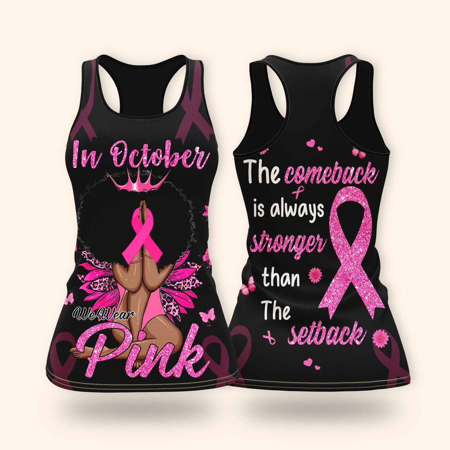 Custom Name Pink Ribbon Warrior shirt
